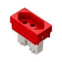 Mód. Tomada Stella 2P+T 20A 250V~ Vermelha Steck 868061Vm 0
