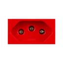 Mód. Tomada Stella 2P+T 20A 250V~ Vermelha Steck 868061Vm 2