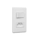 Conjunto Stella 1 Int Simp + 1 Tomada 2P+T 10A 250V~ Steck 869316 0