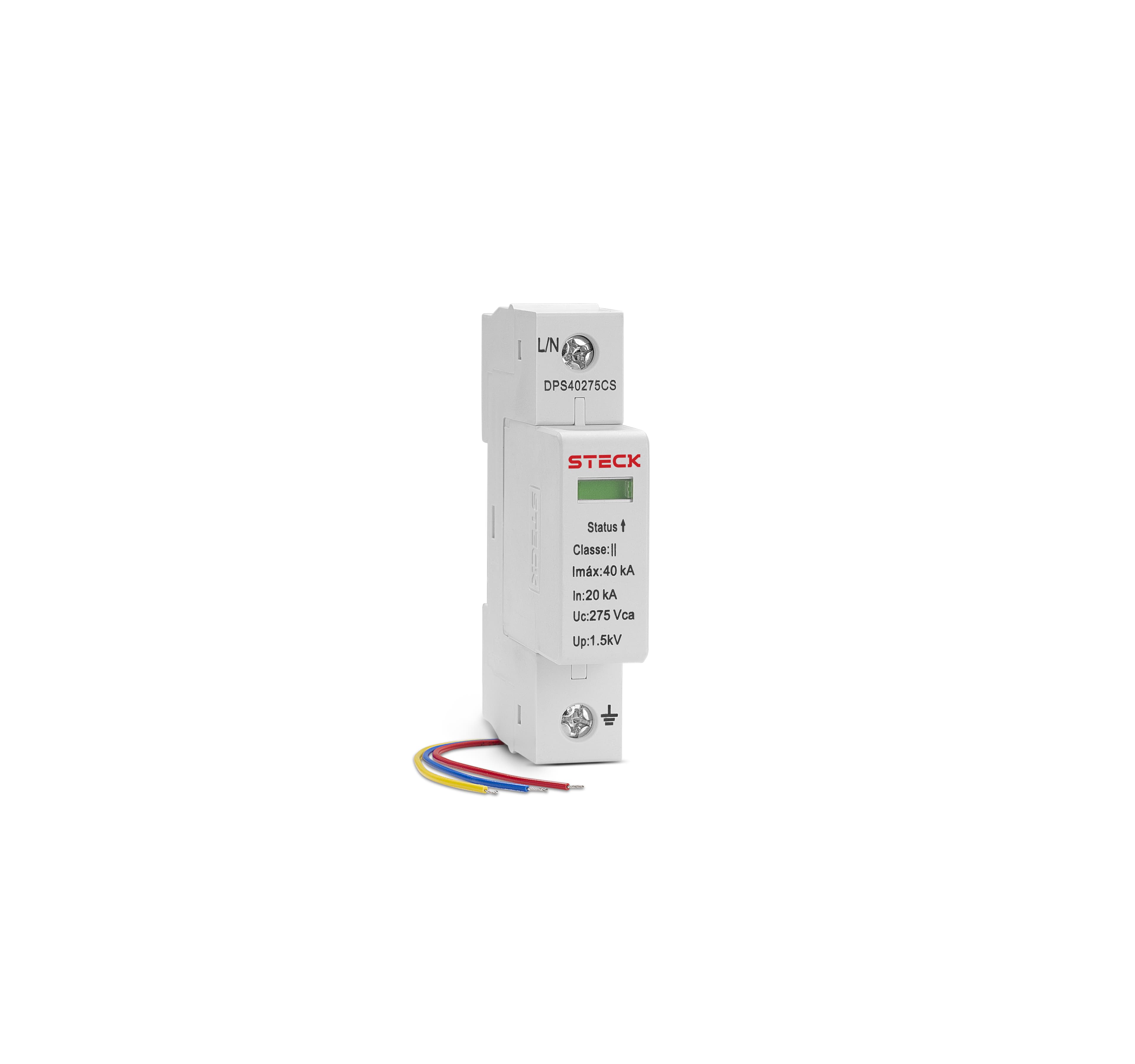 Prot Sur C/ Cart 40Ka 275V Classe Ii Sinal Remota Steck Dps40275Cs