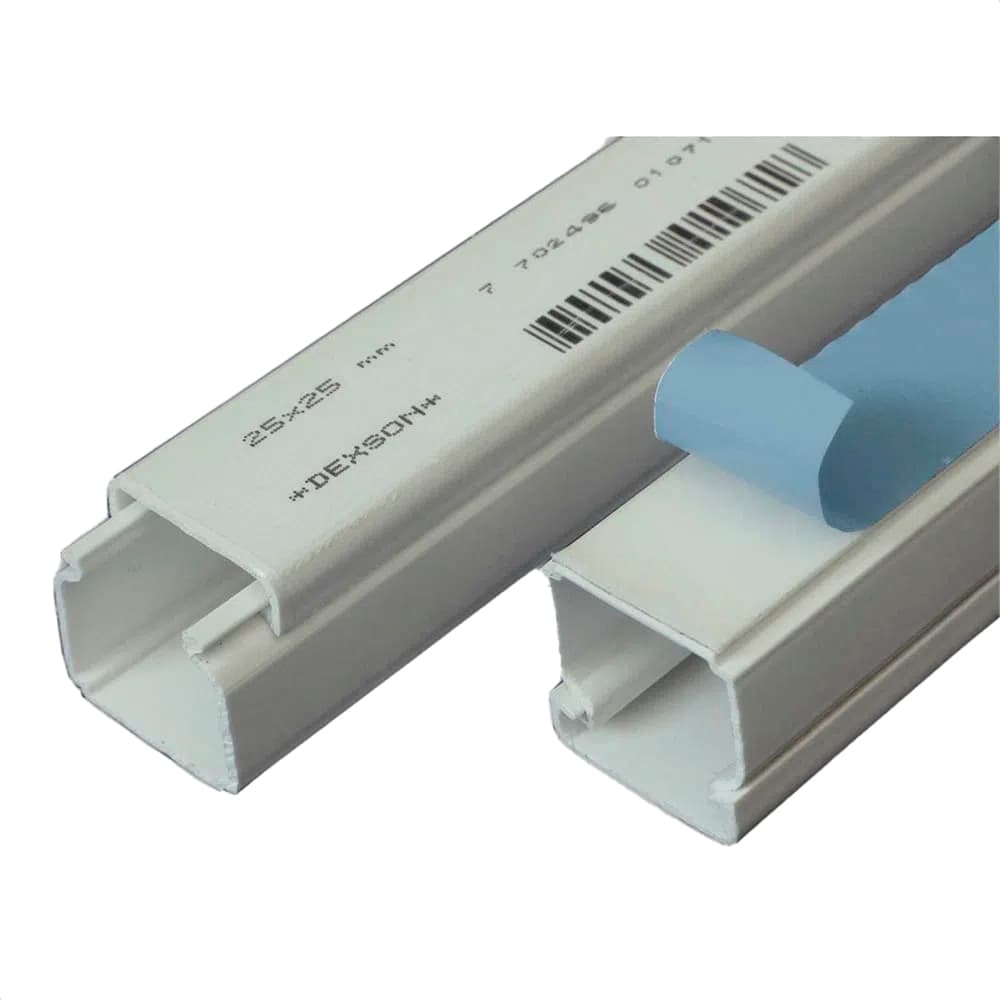 Canaleta Para Superficie Dexson 25 X 25 Mm Branca Com Adesivo 2M;, Schneider Electric, DXN10091