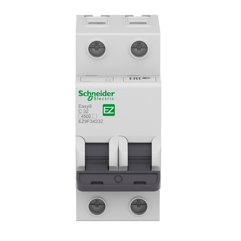 Disjuntor Easy9 2P 32A Curva C 3000A Schneider Electric Ez9F33232