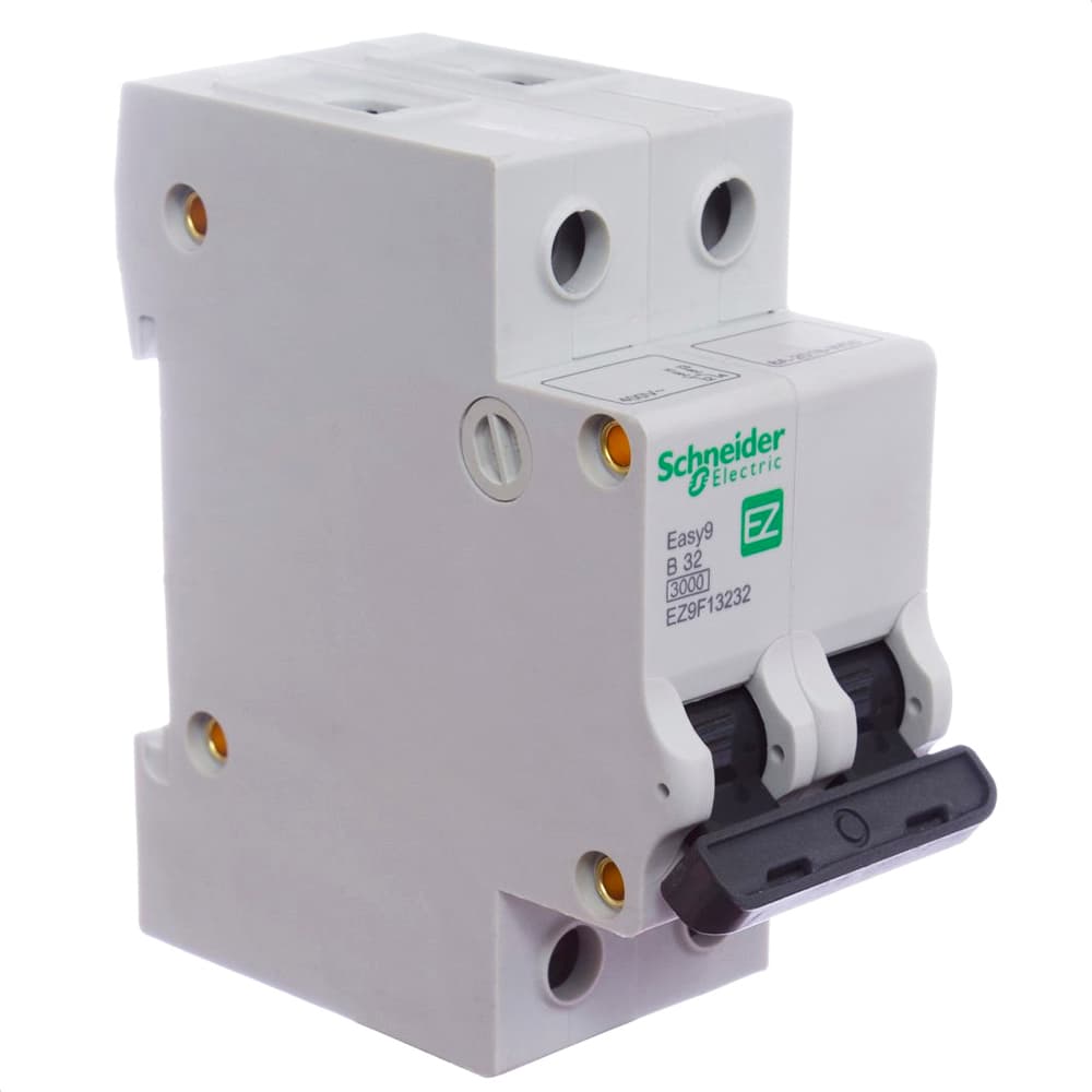 Disjuntor Easy9 2P 63A Curva C 3000A Schneider Electric Ez9F33263
