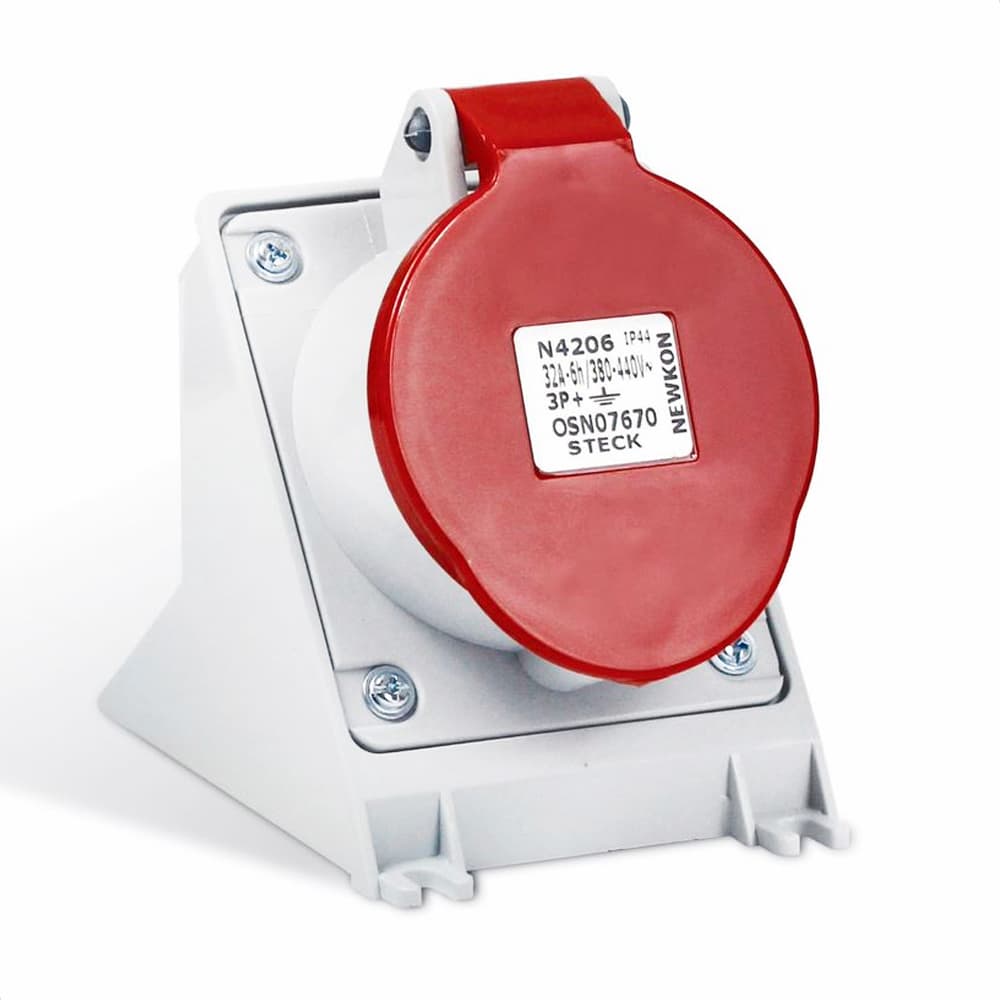 Tom Sob Newkon 3P+T 32A 380/440V 6H Vm Ip44 Steck N4206