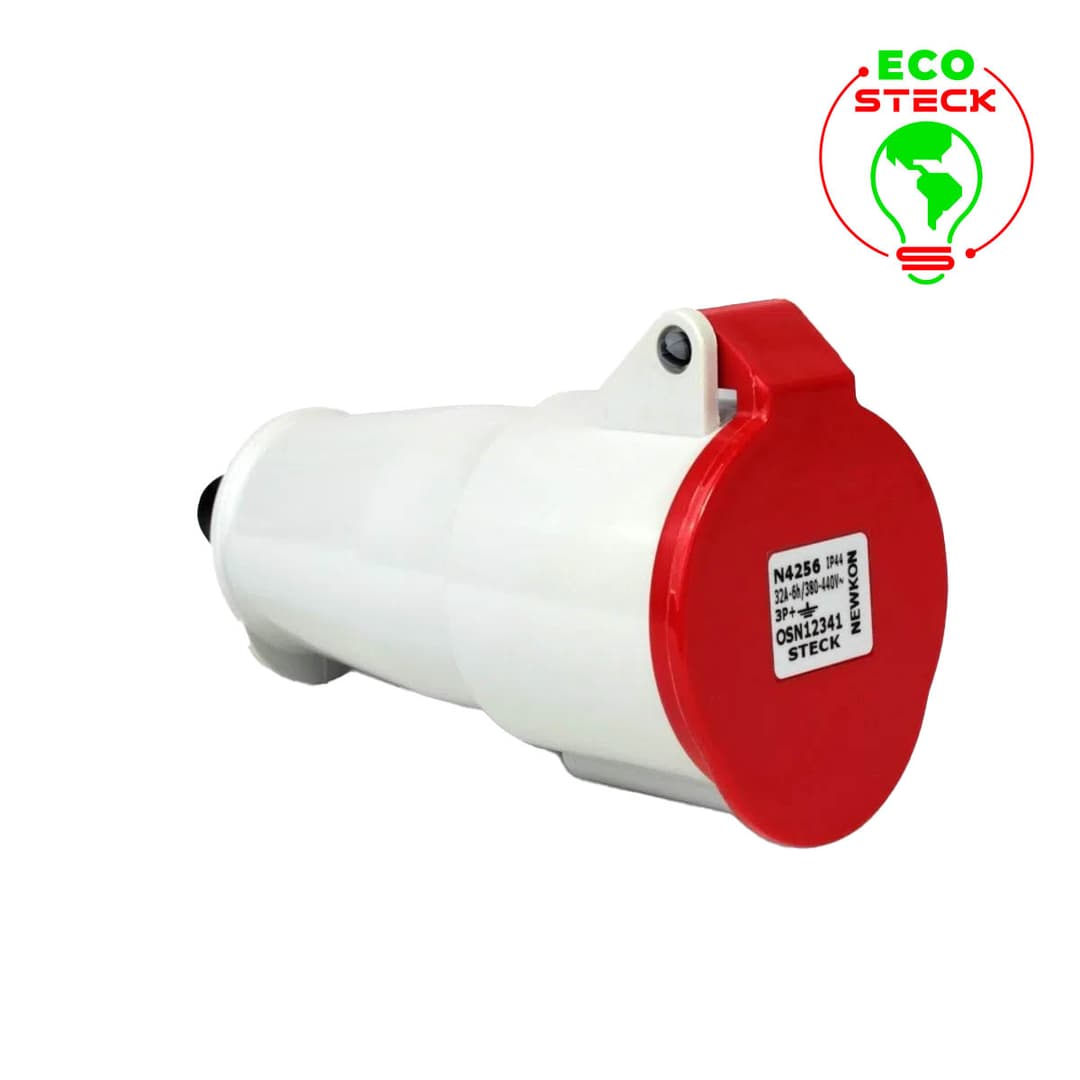 Acoplamento Newkon 3P+T 32A 380/440V 6H Vm Ip44 Steck N4256