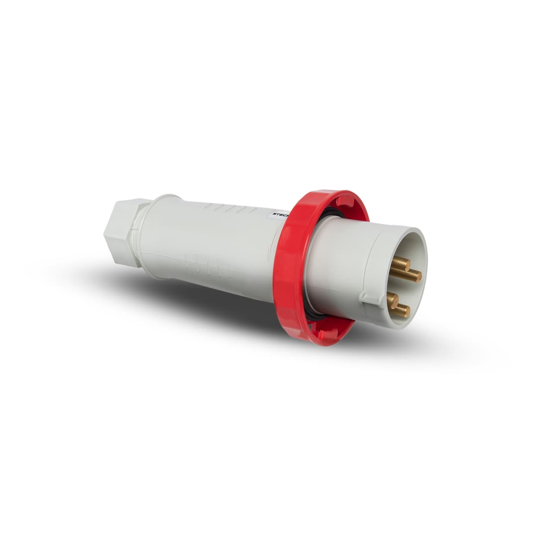Plug Newkon 3P+T 63A 380/440V 6H Vm Ip67 Steck N4576
