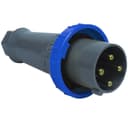 Plug Newkon 3P+T 63A 200/250V 9H Az Ip67 Steck N4579 0