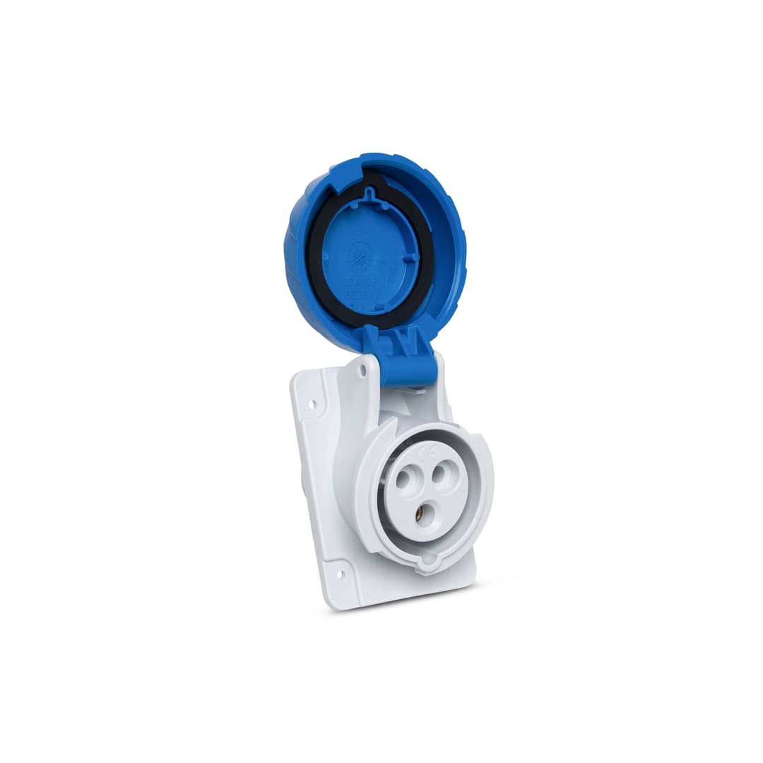 Tom Ang Quasar 2P+T 16A 200/250V 6H Az Ip67 Steck Qua3046
