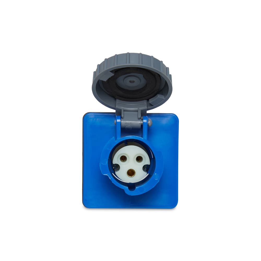 Tom Emb Shock Tite 2P+T 16A 200/250V 6H Az Ip67 Steck S3046W
