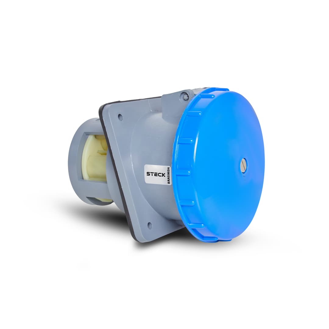 Tom Emb Brasikon 2P+T 125A 200/250V 6H Az Ip67 Steck S3646