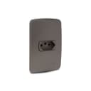 Conjunto Tomada Br 2P+T 10A 250V Com Placa Grafite, Schneider Electric, S3B60341 5