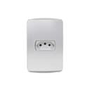 Conjunto Tomada Br 2P+T 10A 250V Com Placa Aluminio, Schneider Electric, S3B60342 6