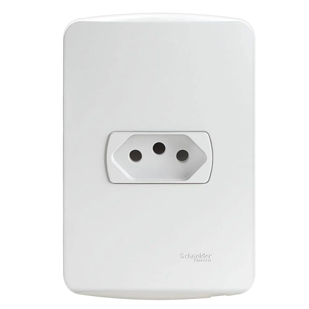 Conjunto Tomada Br 2P+T 20A 250V Branco, Schneider Electric, S3B60350
