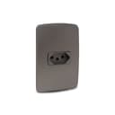 Conjunto Tomada Br 2P+T 20A 250V Com Placa Grafite, Schneider Electric, S3B60351 5