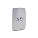 Conjunto Tomada Br 2P+T 20A 250V Com Placa Aluminio, Schneider Electric, S3B60352 1