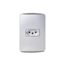 Conjunto Tomada Br 2P+T 20A 250V Com Placa Aluminio, Schneider Electric, S3B60352 2