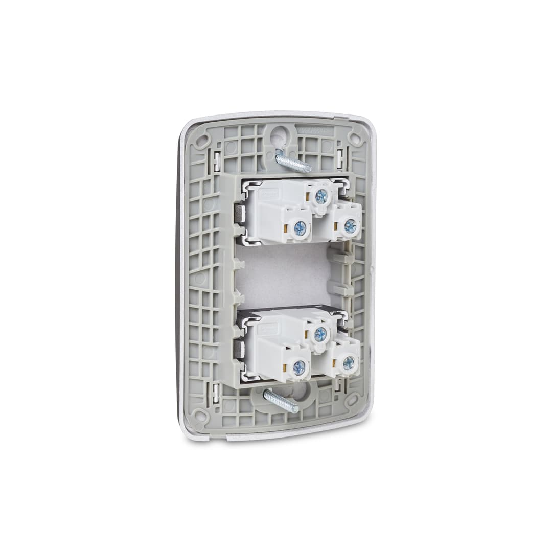 Conjunto 2 Tomadas Br 2P+T 10A 250V Com Placa Grafite, Schneider Electric, S3B60441