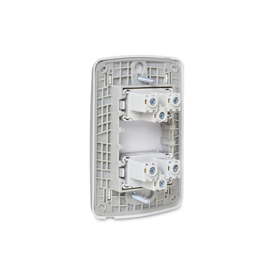 Conjunto 2 Tomadas Br 2P+T 10A 250V Com Placa Aluminio, Schneider Electric, S3B60442