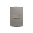 Conjunto Interruptor Simples 10Ax 250V Com Placa Grafite, Schneider Electric, S3B62011 1