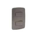 Conjunto 2 Interruptores Simples 10Ax 250V Com Placa Grafite, Schneider Electric, S3B62111 2