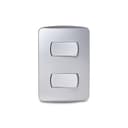Conjunto 2 Interruptores Simples 10Ax 250V Com Placa Aluminio, Schneider Electric, S3B62112 4