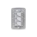 Conjunto 3 Interruptores Paralelos 10Ax 250V Branco, Schneider Electric, S3B62230 3