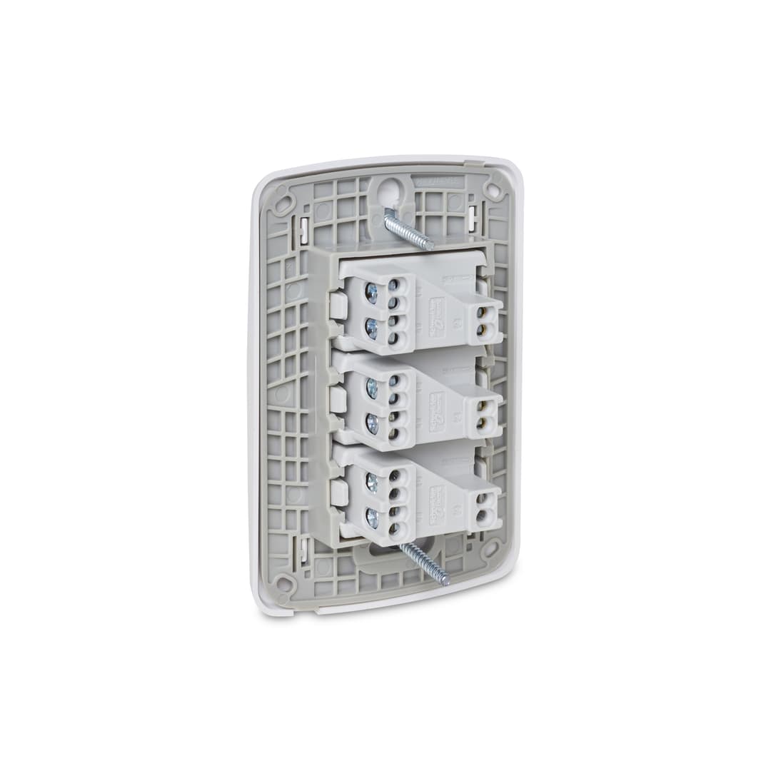 Conjunto 1 Interruptor Simples + 2 Interruptores Paralelos 10Ax 250V Branco, Schneider Electric, S3B62290