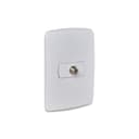 Conjunto Tomada Para Antena De Tv (Para Cabo Coaxial 9Mm Tipo F) Branco, Schneider Electric, S3B64680 1