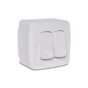 Caixa De Sobrepor Com 2 Interruptores Simples 10Ax 250V Branca, Schneider Electric, S3B66110 6