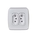 Caixa De Sobrepor Com 2 Tomadas Br 2P+T 10A 250V Branca, Schneider Electric, S3B66440 2