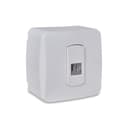 Caixa De Sobrepor Com 1 Rj11 (2 Fios) Branca, Schneider Electric, S3B66900 1