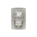 Conjunto Interruptor Simples 10Ax + Tomada Br 2P+T 10A 250V Com Placa Grafite, Schneider Electric, S3B69031 1