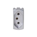 Modulo Tomada Br 2P+T 10A 250V 1M Aluminio, Schneider Electric, S3B70342 3
