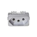 Modulo Tomada Br 2P+T 10A 250V 1M Aluminio, Schneider Electric, S3B70342 6