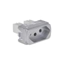 Modulo Tomada Br 2P+T 10A 250V 1M Aluminio, Schneider Electric, S3B70342 7