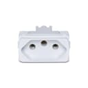Modulo Tomada Br 2P+T 20A 250V 1M Branco, Schneider Electric, S3B70350 1
