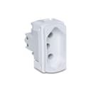 Modulo Tomada Br 2P+T 20A 250V 1M Branco, Schneider Electric, S3B70350 2