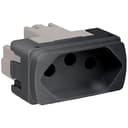 Modulo Tomada Br 2P+T 20A 250V 1M Grafite, Schneider Electric, S3B70351 0