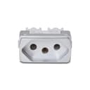 Modulo Tomada Br 2P+T 20A 250V 1M Aluminio, Schneider Electric, S3B70352 2