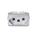 Modulo Tomada Br 2P+T 20A 250V 1M Aluminio, Schneider Electric, S3B70352 6