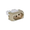 Modulo Tomada Br 2P+T 20A 250V 1M Dourado, Schneider Electric, S3B70353 1