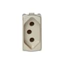 Modulo Tomada Br 2P+T 20A 250V 1M Dourado, Schneider Electric, S3B70353 3