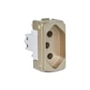Modulo Tomada Br 2P+T 20A 250V 1M Dourado, Schneider Electric, S3B70353 5