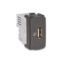 Modulo Tomada Carregador Usb 1A 127/220V Tipo A 1M Grafite, Schneider Electric, S3B70811 0