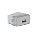 Modulo Tomada Carregador Usb 1A 127/220V Tipo A 1M Aluminio, Schneider Electric, S3B70812 1