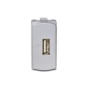 Modulo Tomada Carregador Usb 1A 127/220V Tipo A 1M Aluminio, Schneider Electric, S3B70812 3