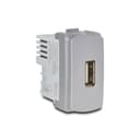 Modulo Tomada Carregador Usb 1A 127/220V Tipo A 1M Aluminio, Schneider Electric, S3B70812 5