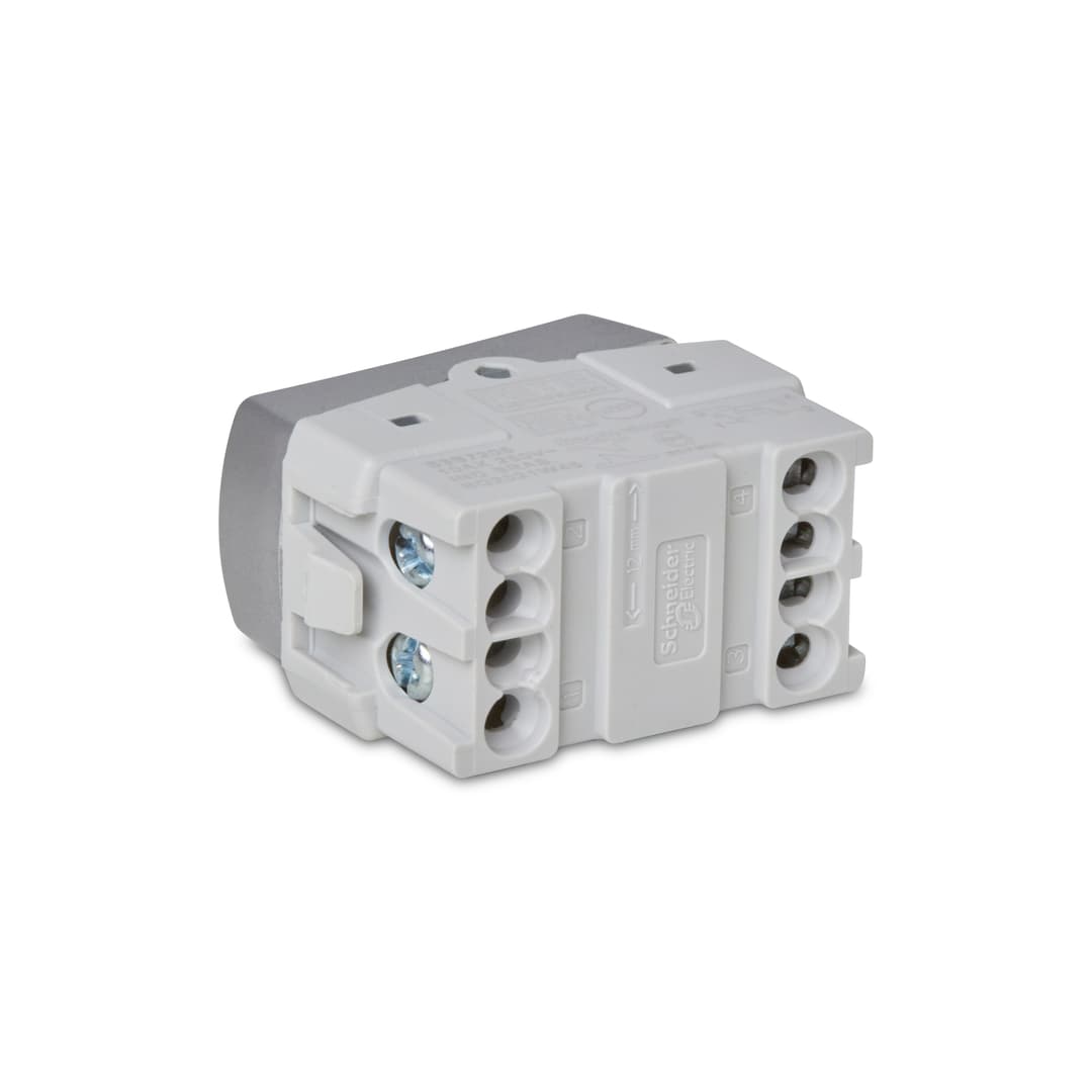 Modulo Interruptor Intermediario 10Ax 250V 1M Aluminio, Schneider Electric, S3B72052