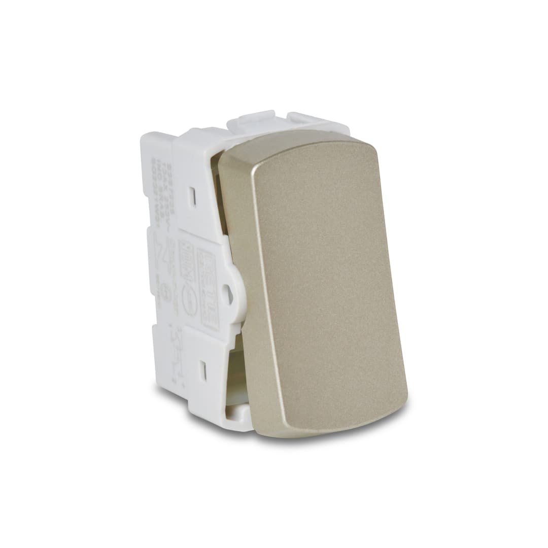 Modulo Interruptor Intermediario 10Ax 250V 1M Dourado, Schneider Electric, S3B72053
