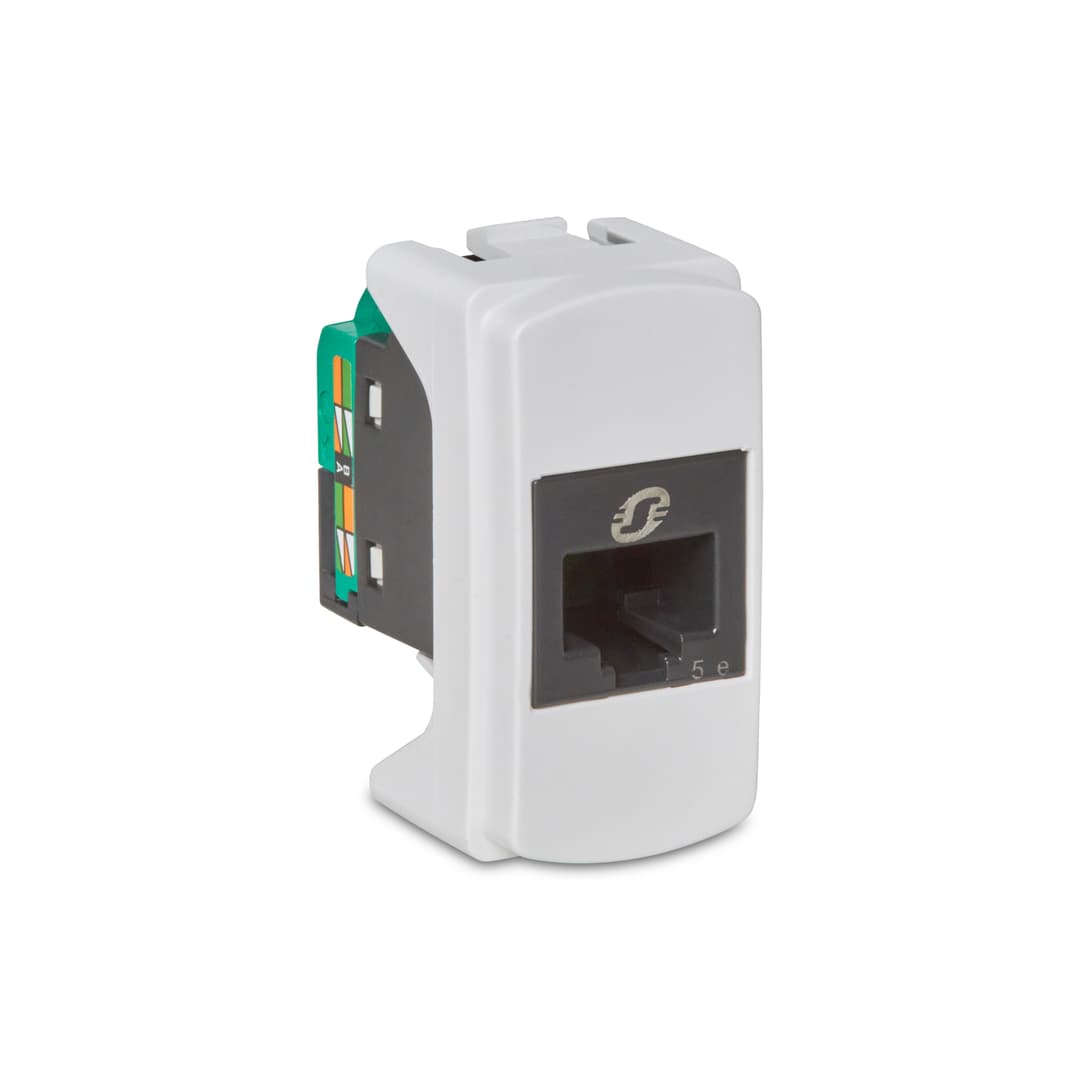 Modulo Tomada Rj45 (8 Fios) Utp Cat.5E Toolless 1M Branco, Schneider Electric, S3B74100